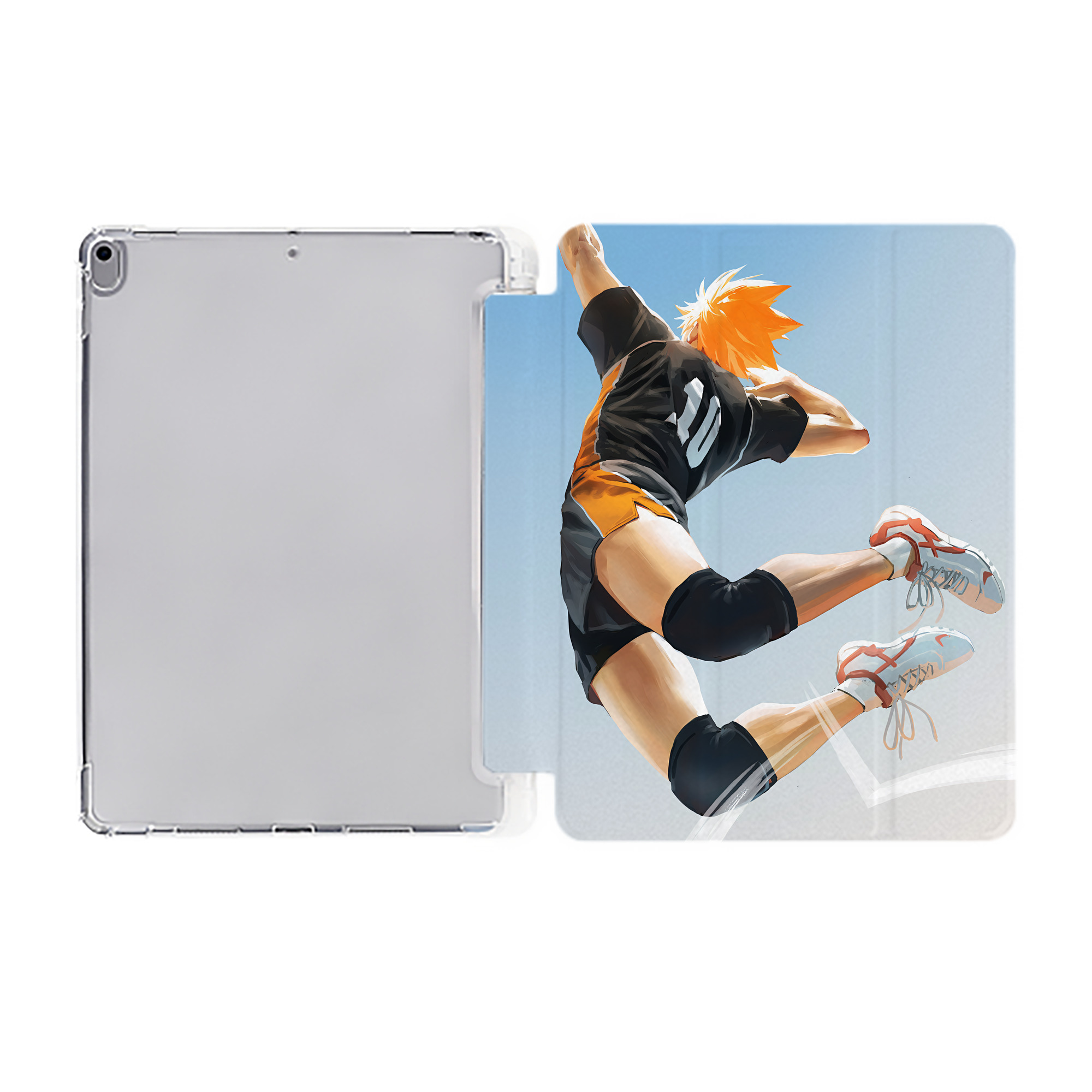 （画像用） ハイキュー!! Haikyu!! IPad ケース ペン収納付き 三つ折りスタンド PUレザー×シリコン 対応機種9.5/10.5/10.9インチ